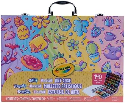 Crayola Art Kit with Swirl & Pastel Art Supplies, Includes Crayons, Markers & Colored Pencils, Arts & Crafts Activity Set, Gift for Kids, Ages 5, 6, 7, 8 by Crayola