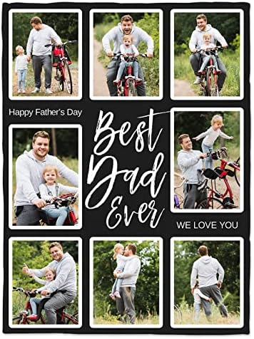 inkArts Custom Photo Blanket, Personalized Gift for Dad from Daughter or Son - Image 7