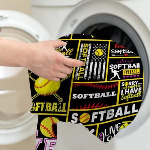 Softball Blanket - Softball Gifts for Teen Girls Throw Blanket - Softball Decor Blanket for Couch Bed Sofa - Softball Stuff Gift for Softball Lovers/Coach/Team - 40"x50"-Kids/Throw Size - Image 7