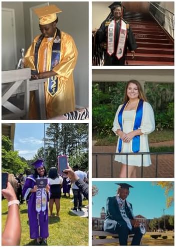 Unisex Adult Graduation Honor Stole Classic End With Trim 72" Long - Image 6