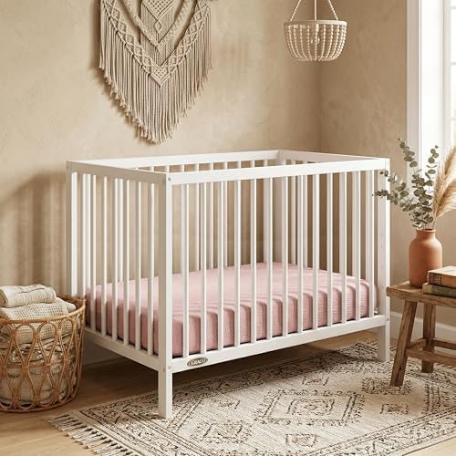Muslin Mini Crib Sheet (38"x24"), 100% Cotton Cover, Breathable & Soft Mattress Pad, Boho Pink for Girls(1 Pack) - Image 6