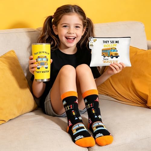 CRASHOT School Bus Driver Gifts, Travel Tumbler Appreciation Gift Set - Image 7