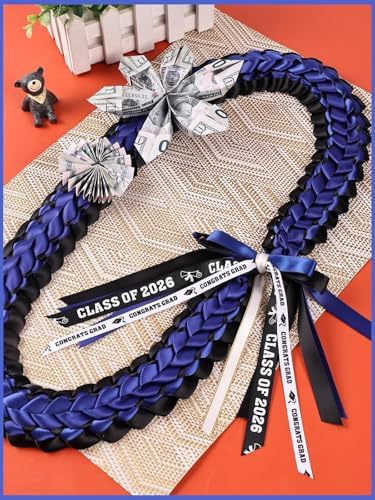 TFTAFAN Graduation Leis and Graduation Honor Cords Class of 2026 Graduation Ribbon Lei Graduation Necklace Braided Necklaces gift for Student Gifts Party Supplies - Image 5
