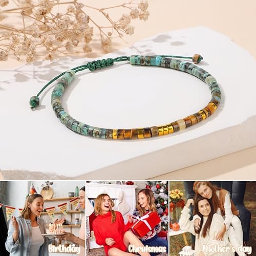 JoycuFF Morse Code Bracelets Christmas Birthday Gifts for Women Her - Image 7