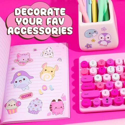 Horizon Group USA Sticker Book, Just My Style Kawaii, 1500+ Stickers - Image 6
