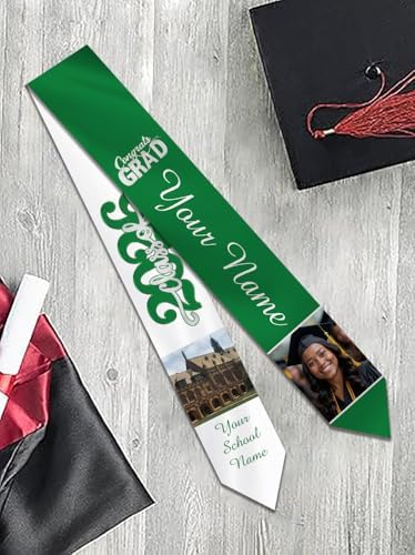 Personalized Graduation Stole Sash Custom Class of 2026 Congratulation Graduation Gifts with Photo - Image 7