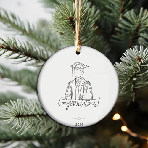 2026 High School Graduate Ceramic Keepsake, Inspirational Senior Class of 2026 Gift for Him, Meaningful Academic Achievement Memorial for Son, Brother, or Nephew - Image 3