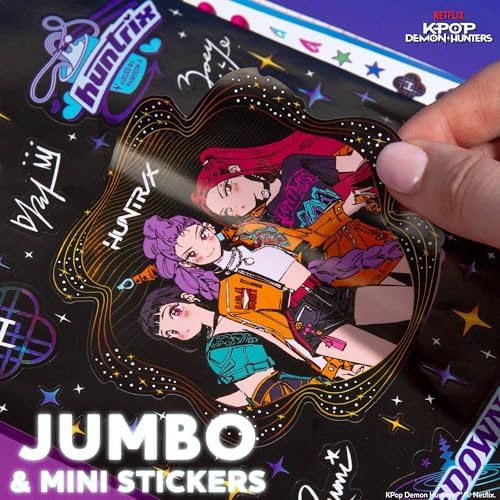 Horizon Group USA Sticker Book, Kpop Demon Hunters, 1500+ Stickers - Image 6