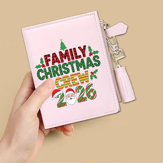 GEEAD Custom Design Small Wallets for Women Bifold Slim Coin Purse Zipper ID Card Holder for Christmas