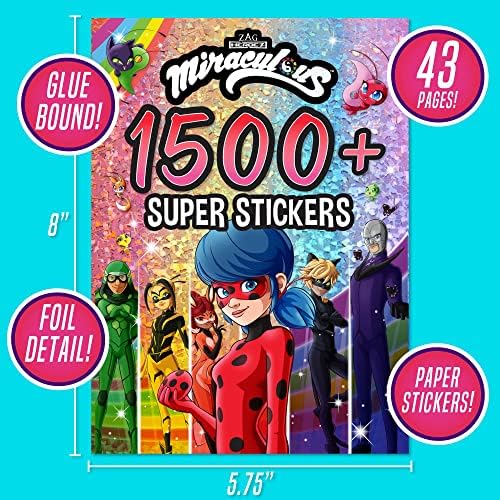 Horizon Group USA Sticker Book, Miraculous, 1500+ Stickers - Image 6