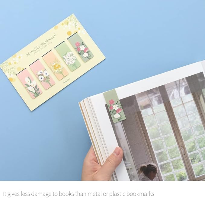 Monolike Magnetic Bookmarks Flower for You Ver.1, Set of 5
