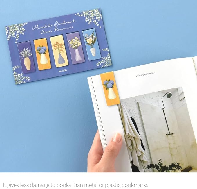 Magnetic Bookmarks Set - A (Olivia's Flowers Ver.2)