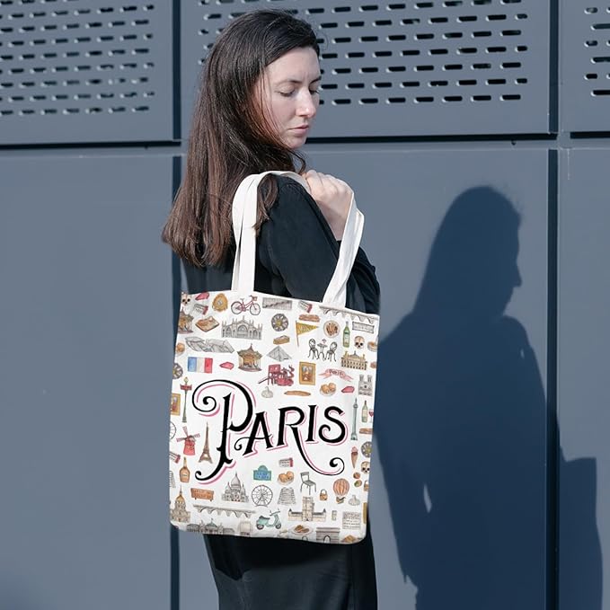 New York Paris Chicago Nashville Italy Los Angeles Las Vegas Lover Gifts Tote Bag Beach Bag Travel Gift