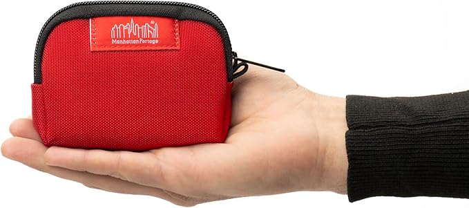 Manhattan Portage Coin Purse With Zipper Closure Pouch Eclectic Colors Credit Card ID Card Jewelry Keys Water Resistant Gift 1000D CORDURA® Everyday Carry