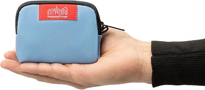 Manhattan Portage Coin Purse With Zipper Closure Pouch Eclectic Colors Credit Card ID Card Jewelry Keys Water Resistant Gift 1000D CORDURA® Everyday Carry