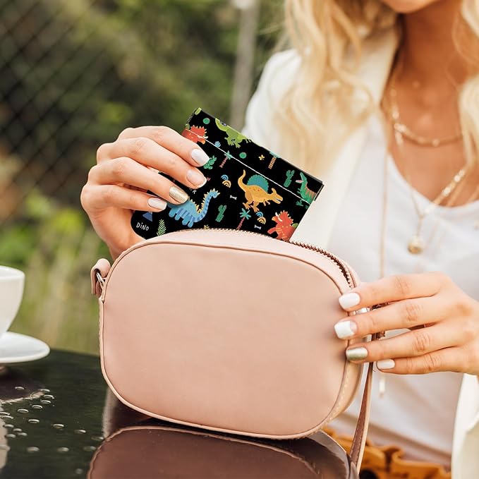 2Pcs PU Leather Small Squeeze Coin Purse Pouch Mini coin Bag Unique And Cute Wallet Cosmetic Bags Change Bag For Women Girls Men Small Dinosaur