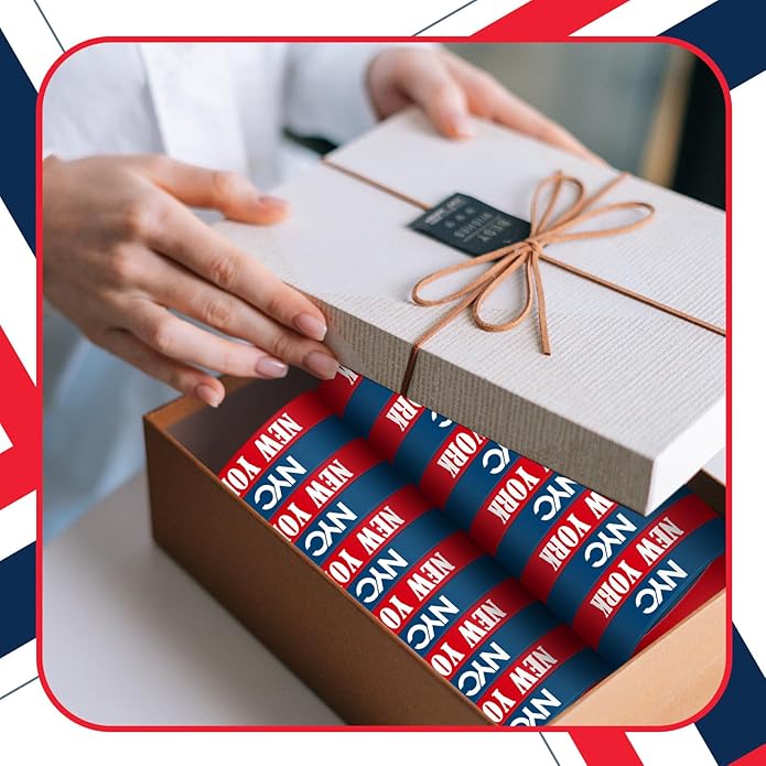 60 Pcs New York Souvenirs USA Gifts Bulk Bracelets New York State Bracelets Silicone Stretchable Bracelet, silicone Wristbands Decorations Gift Souvenirs from USA
