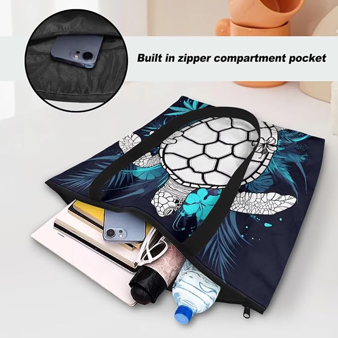 Cartoon Animal Printed DIY Coloring Tote Bag Waterproof Paper Handbags for Women Large Travel Shoulder Bags Purses