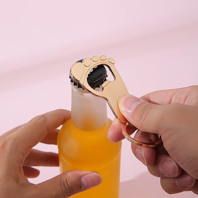 24 pcs Baby Shower Favors for Guest Bottle Opener Baby Shower Keepsake Baby Shower Return Gift for Guest Baby Shower Souvenir for Boy or Girl Baby Shower Decorations (Pink-3)