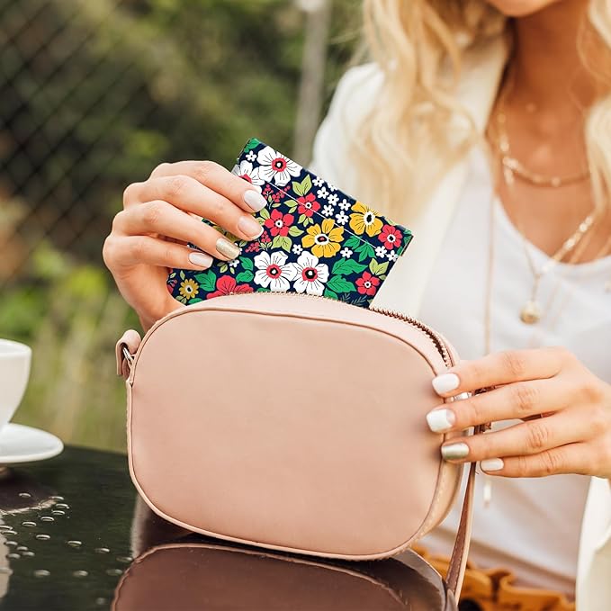 2Pcs PU Leather Small Squeeze Coin Purse Pouch Mini coin Bag Unique And Cute Wallet Cosmetic Bags Change Bag For Women Girls Men (Yellow and white flowers