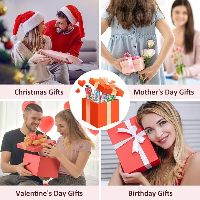 12 Pack Hand Cream Gift Set, Valentines Day Gifts for Her, Bulk Hand Lotion Travel Size for Dry Cracked Hands, Mini Moisturizing Hand Lotion for Mothers Day Gifts, Teacher Gifts and Nurse Gifts