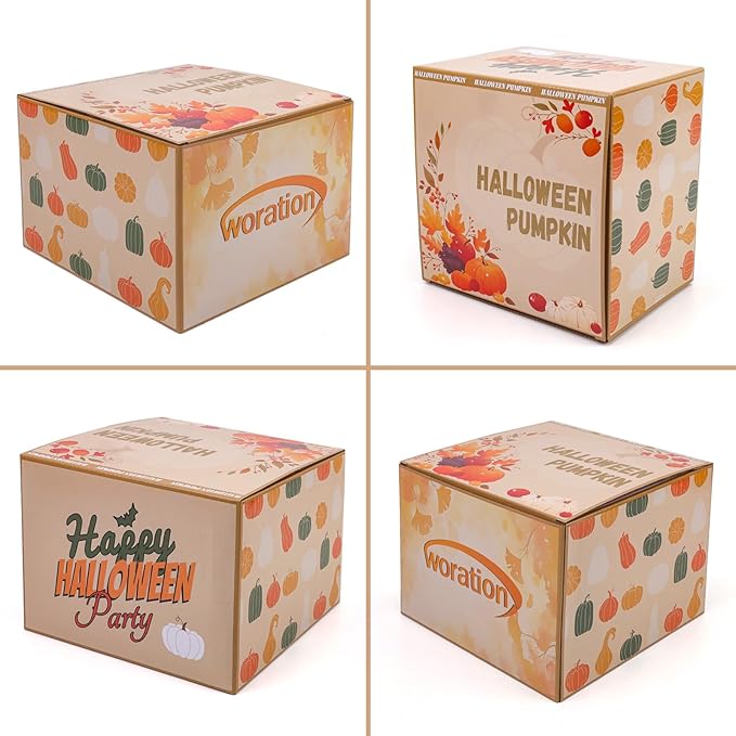 Woration 18pcs Fake Artificial Velvet Pumpkin Fall Decoration 3 Size Faux Foam Fabric Pumpkins Halloween Decor for Home Farmhouse Harvest Thanksgiving - Brown Series