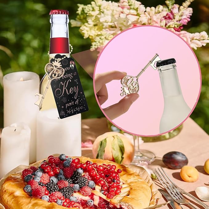 48PCS 75th Birthday Bottle Opener 75 Souvenir Party Supplies Key Opener 75th Baby Birthday Return Gifts Wedding 75th Anniversary Party Decor(48,75th key)