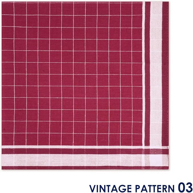 Zenssia Pure Cotton Men's Soft Handkerchiefs Assorted Color Pack of 6 Gift Set