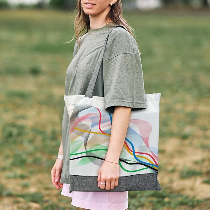 OKBA 10 pcs Sublimation Tote Bags,polyester tote bags for sublimation, blank canvas tote bags for DIY Crafting and Decorating