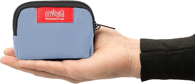 Manhattan Portage Coin Purse With Zipper Closure Pouch Eclectic Colors Credit Card ID Card Jewelry Keys Water Resistant Gift 1000D CORDURA® Everyday Carry