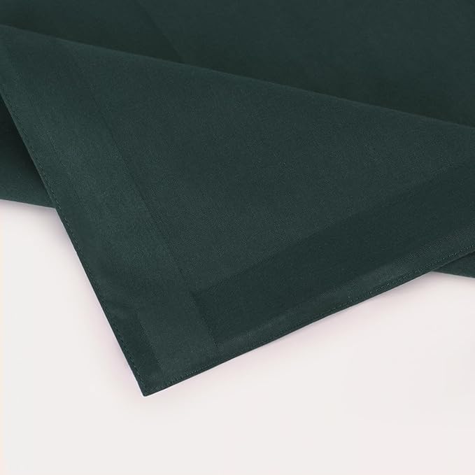 HOULIFE Men's Cotton Handkerchiefs, Solid Color 60S Soft Cotton Hankies for Men Women 6/12PCS 15.7"×15.7"