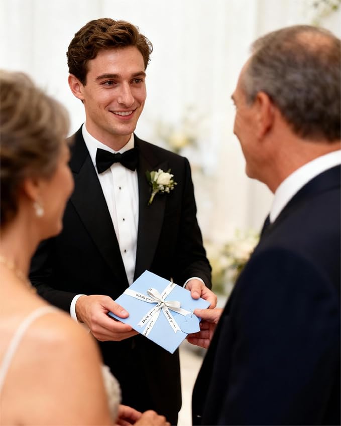 Bride Squad Wedding Handkerchief | Gifts for Mother Of The Bride & Mother Of The Groom | Something Blue for the Wedding Day