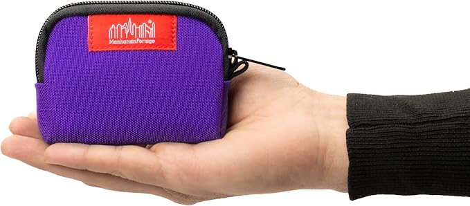 Manhattan Portage Coin Purse With Zipper Closure Pouch Eclectic Colors Credit Card ID Card Jewelry Keys Water Resistant Gift 1000D CORDURA® Everyday Carry