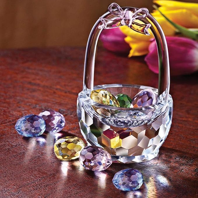 Bits and Pieces Crystal Figurines (Easter Basket)
