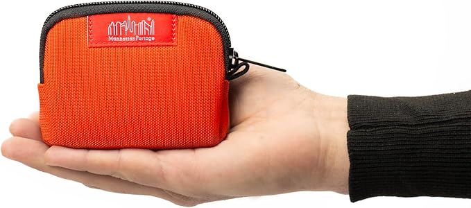 Manhattan Portage Coin Purse With Zipper Closure Pouch Eclectic Colors Credit Card ID Card Jewelry Keys Water Resistant Gift 1000D CORDURA® Everyday Carry