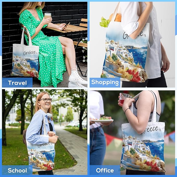 Europe Travel Souvenirs Gifts Tote Bags Reusable Grocery Bags London Paris Switzerland Gifts for Women
