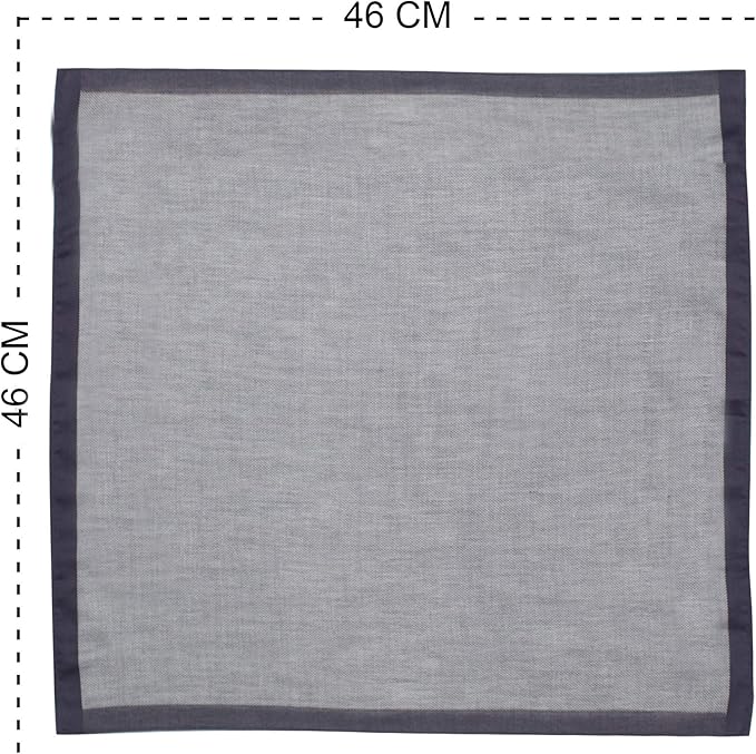 Caruso Italy 100% Cotton Men's Italia Handkerchief | Luxurious, Soft, and Ultra-Absorbent Handkerchief For Men | 50cm X 50cm