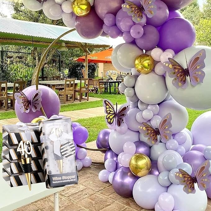 12PCS Gold 40th Wine Stoppers 40 Birthday Decorations Gifts Women 40th Wedding Anniversary Souvenir Bridal Party Favor Gift for Guests(12,40th Stopper)