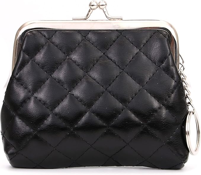 CONCISE Coin Purse Vintage Bag Lock Wallet Buckle Kiss Lock change purse leather coin purse change holder wallet coin