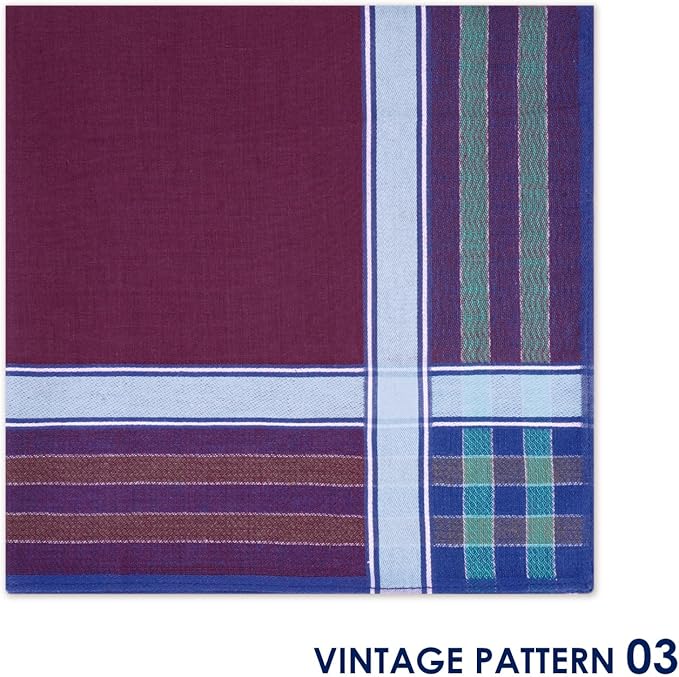 Selected Hanky 100% Cotton Handkerchiefs for Men