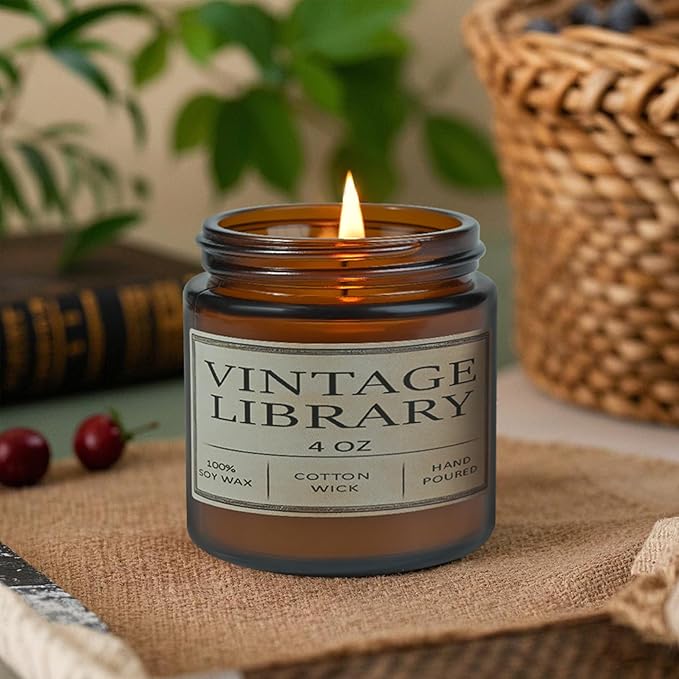 Book Lover Candles, Book Lovers Gift Ideas, Candle for Women, Reading Gifts, Birthday Gifts, Holiday, Scented Candles for Men, Women, Librarian