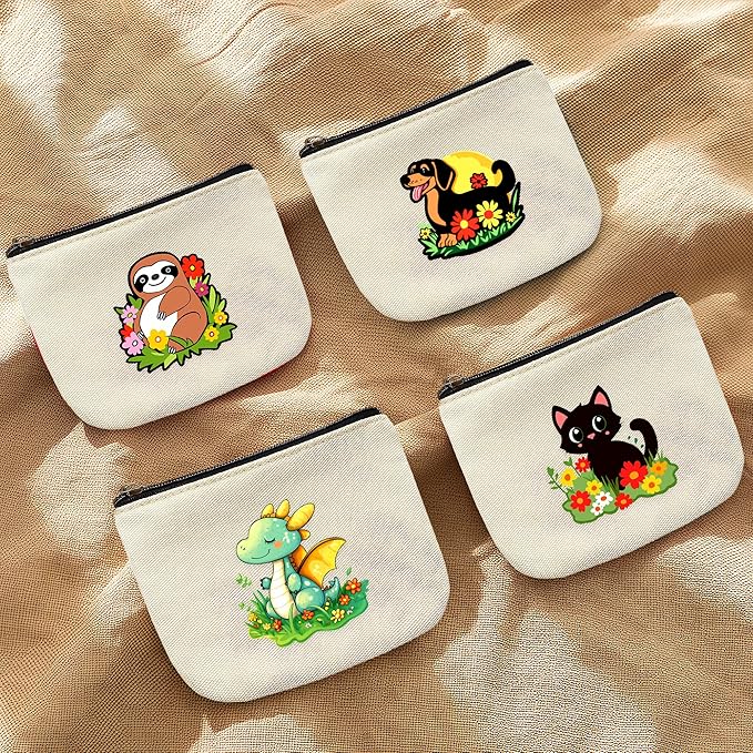 Dragon Coin Purse Pouch Bag Holder for Teens Girls Women Kids, Dragon Lovers Gifts Stuff Decor, Small Mini Purse Coin Card Key Headset Lipstick!