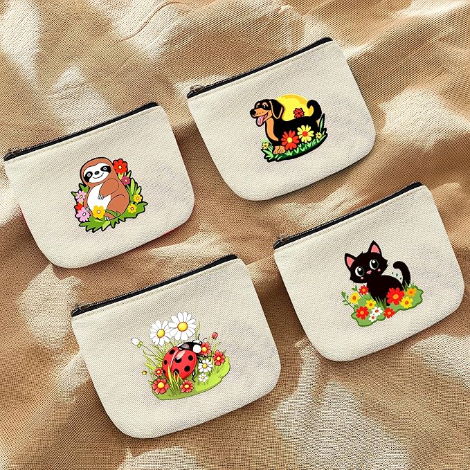 Ladybugs Coin Purse Pouch Bag Holder for Teens Girls Women Kids, Ladybugs Lovers Gifts Stuff Decor, Small Mini Purse Coin Card Key Headset Lipstick!