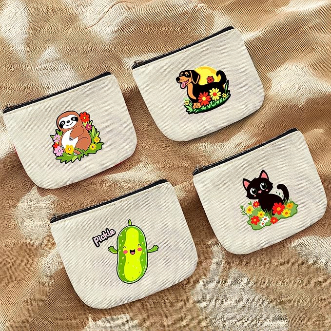 Pickle Coin Purse Pouch Bag Holder for Teens Girls Women Kids, Pickle Lovers Gifts Stuff Decor, Small Mini Purse Coin Card Key Headset Lipstick!