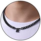 DuoDiner 18+2" Initial Necklace for Men Boys Gifts A-Z Cuban Link Chain by Duodiner