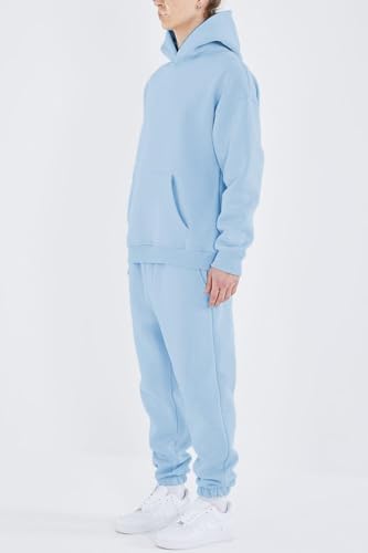 HHGKED Men's Sweatsuits 2 Piece Outfits Baggy Travel Vacation Fashion Clothes Casual Hoodie Jogging Track suits Sets - Image 2