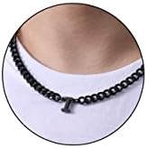 DuoDiner 18+2" Initial Necklace for Men Boys Gifts A-Z Cuban Link Chain by Duodiner