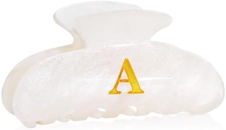 Fohuo Christmas Stocking Stuffers for Women - White Cute Hair Claw Clips for Teenage Girls Gifts, Stocking Stuffers for Women Teens Daughter Sister Granddaughter, Christmas Birthday Gifts - Letter A by Fohufo