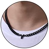 DuoDiner 18+2" Initial Necklace for Men Boys Gifts A-Z Cuban Link Chain by Duodiner