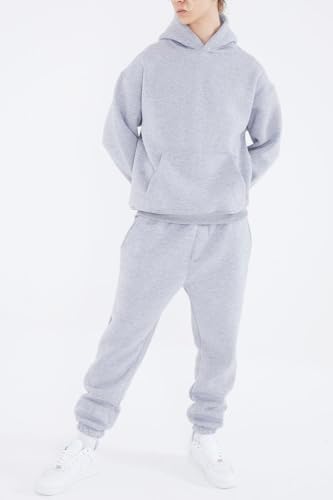 HHGKED Men's Sweatsuits 2 Piece Outfits Baggy Travel Vacation Fashion Clothes Casual Hoodie Jogging Track suits Sets - Image 4